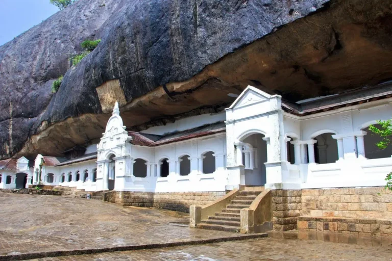 Cave Temple, Buddhist Art, Ancient Paintings, Religious Site, UNESCO World Heritage, Golden Temple, Historical Significance, Buddha Statues, Rock Temples, Sri Lanka Culture, Meditation, Sacred Pilgrimage.