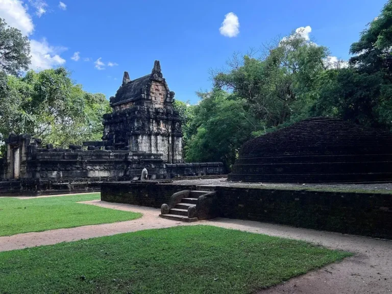 Ancient Temple, Historical Site, Architecture, Cultural Heritage, Hindu-Buddhist Influence, Religious Landmark, Archaeological Site, Temple Ruins, Sri Lanka History, Unique Structure, Ancient Relics, Sacred Site.